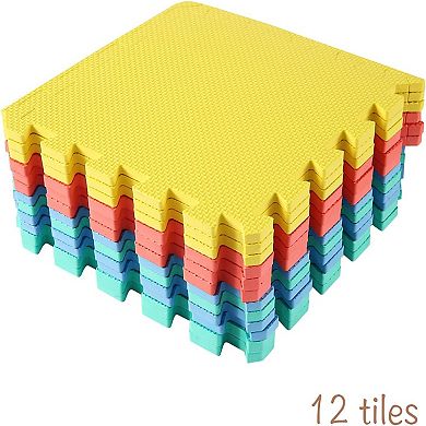 Easy Playhouse Soft Foam Floor Puzzle Tiles 12-pk.