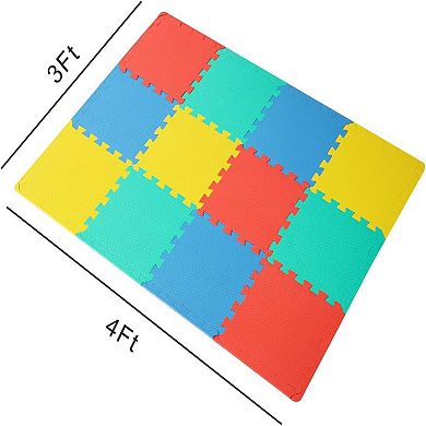 Easy Playhouse Soft Foam Floor Puzzle Tiles 12-pk.
