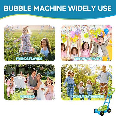 Easy Playhouse Lawn Mower Bubble Machine