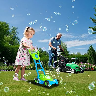 Easy Playhouse Lawn Mower Bubble Machine