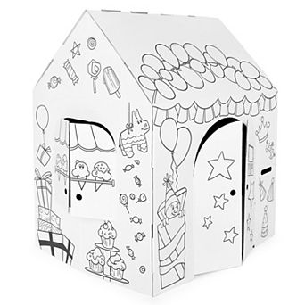 Easy Playhouse Kids Art & Craft Cardboard Fort
