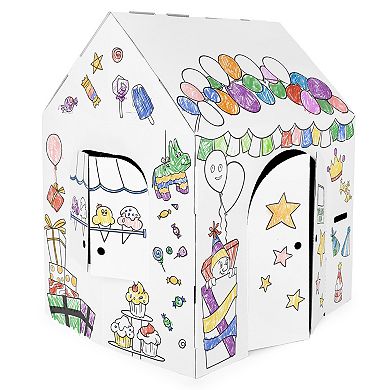 Easy Playhouse Kids Art & Craft Cardboard Fort