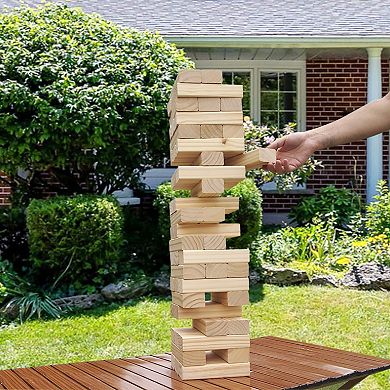 Easy Playhouse Tumbling Tower Large 21.25-Inch Wooden Game with Carry Bag