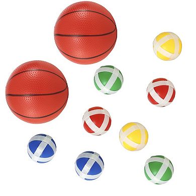 Easy Playhouse 2-in-1 Arcade Basketball Hoop Game with Dart Boards