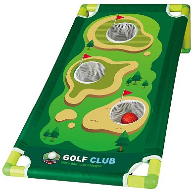 Easy Playhouse 2-in-1 Cornhole Board & Toddler Golf Set