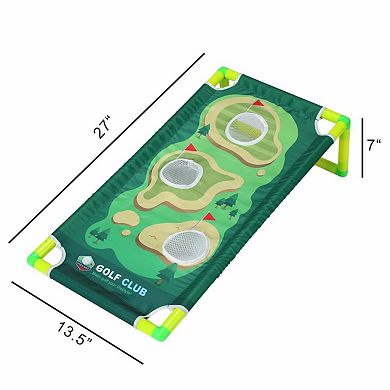 Easy Playhouse 2-in-1 Cornhole Board & Toddler Golf Set