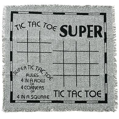 Easy Playhouse 3-In-1 Giant Checkers & Tic Tac Toe Jumbo 25.6-Inch Rug