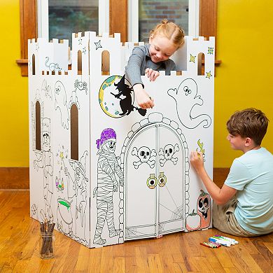 Easy Playhouse Haunted Castle Cardboard Fort