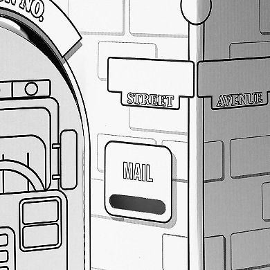 Easy Playhouse Police & Fire Station Cardboard Fort