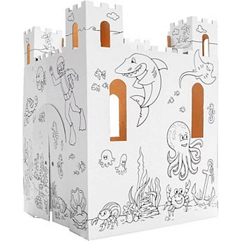 Easy Playhouse Sand Castle Cardboard Fort