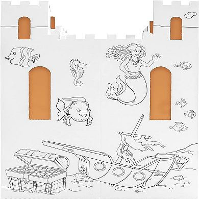 Easy Playhouse Sand Castle Cardboard Fort