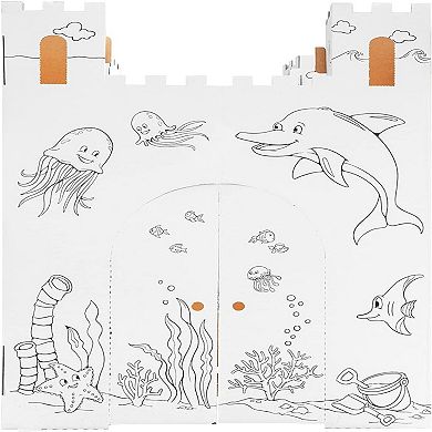 Easy Playhouse Sand Castle Cardboard Fort