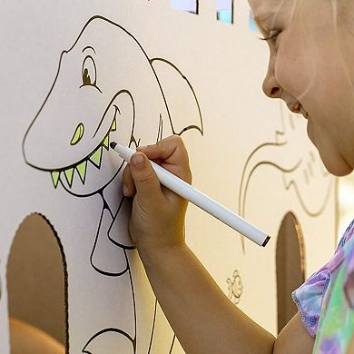 Easy Playhouse Sand Castle Cardboard Fort