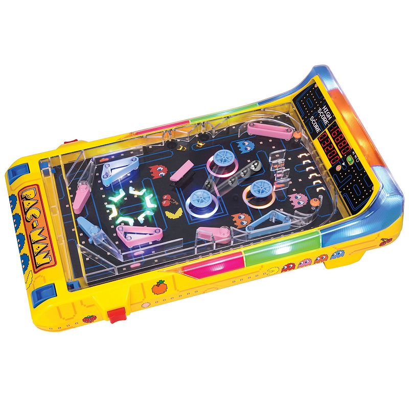 Merchant Ambassador Pac-Man Arcade Pro Pinball Light & Sound Tabletop Game, Pro Pac Man