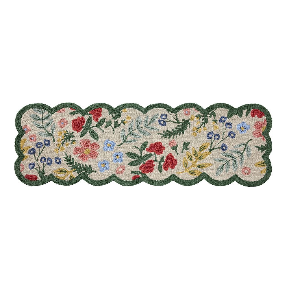 Rifle Paper Co. x Loloi Heathcote Allington Floral Throw or Runner Rug