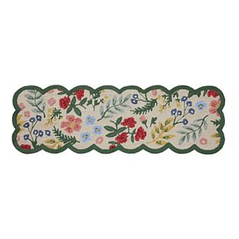 Rifle Paper Co. x Loloi Heathcote Allington Floral Throw or Runner Rug