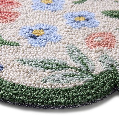 Rifle Paper Co. x Loloi Heathcote Allington Floral Throw or Runner Rug