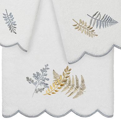 Linum Home Textiles Turkish Cotton Scallop 3-pc. Embellished Towel Set