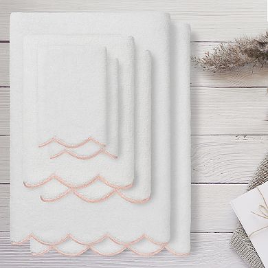 Linum Home Textiles Adornia Scallop 6-pc. Turkish Cotton Towel Set