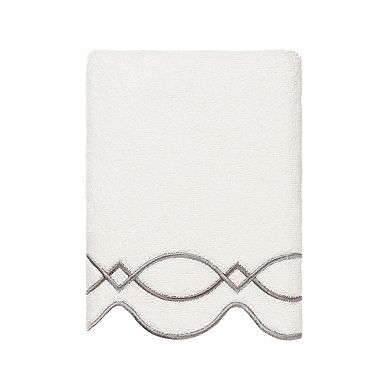 Linum Home Textiles Turkish Cotton Diamond Chain Scallop 3-pc. Towel Set