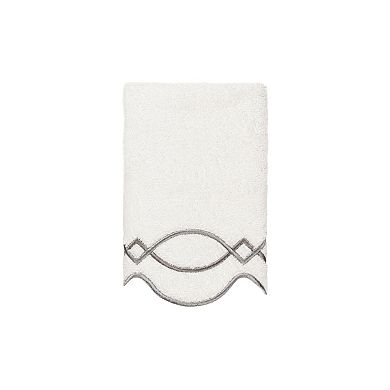 Linum Home Textiles Turkish Cotton Diamond Chain Scallop 3-pc. Towel Set