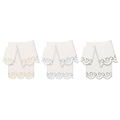 Linum Home Textiles Turkish Cotton Scallop 3-pc. Towel Set