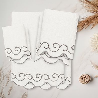 Linum Home Textiles 6-pc. Scallop Embellished Towel Set