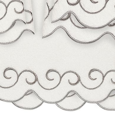 Linum Home Textiles 6-pc. Scallop Embellished Towel Set