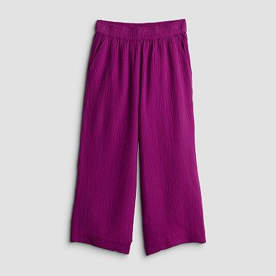 Petite Croft & Barrow® Pull On Doublecloth Crop Pants