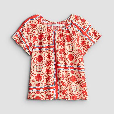 Petite Sonoma Goods For Life® Silk-Like Flutter Sleeve Top