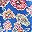 Blue Multi Floral