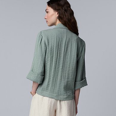 Women's Simply Vera Vera Wang Relaxed Double Breasted Blazer