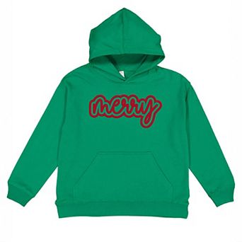 Merry Outline Puff - Youth Graphic Hoodie