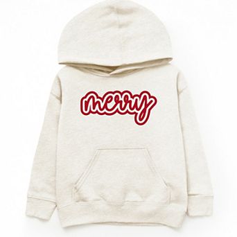 Merry Outline Puff - Youth Graphic Hoodie