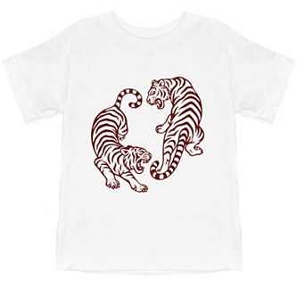 Two Tigers - Toddler Short Sleeve Graphic T-Shirt