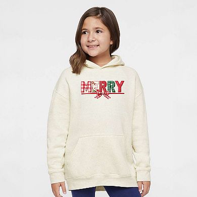 Merry Pattern Quilted Print - Youth Graphic Hoodie