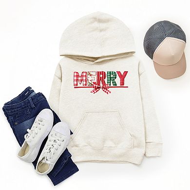 Merry Pattern Quilted Print - Youth Graphic Hoodie