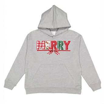 Merry Pattern Quilted Print - Youth Graphic Hoodie