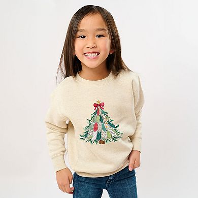 Christmas Tree Stitched - Youth Graphic Sweatshirt