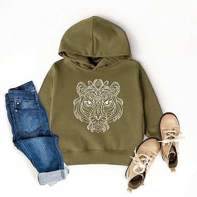 Tiger Face Mandala - Toddler Hoodie