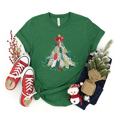 Christmas Tree Stitched - Youth Short Sleeve Graphic T-Shirt