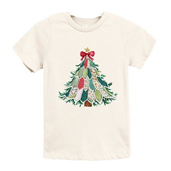 Christmas Tree Stitched - Youth Short Sleeve Graphic T-Shirt