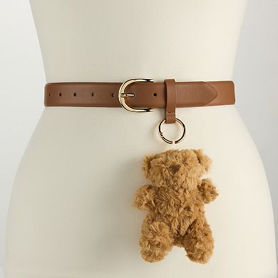 Women's BCBG Generation Teddy Bear Charm Belt