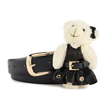 Women's BCBG Generation Pant Belt With Fancy Bear Charm