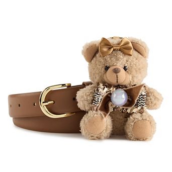 Women's BCBG Generation Pant Belt With Dapper Bear Charm