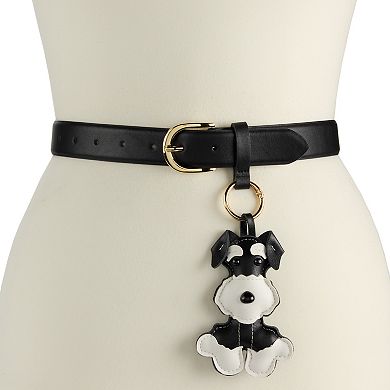 Women's BCBG Generation Belt With Cute Dog Charm