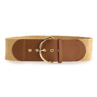 Women's BCBGGeneration Crochet Stretch Tab Belt