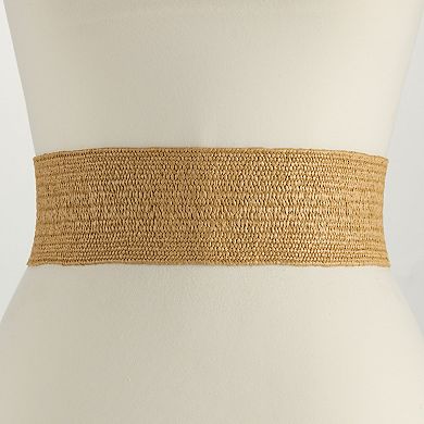 Women's BCBGGeneration Crochet Stretch Tab Belt
