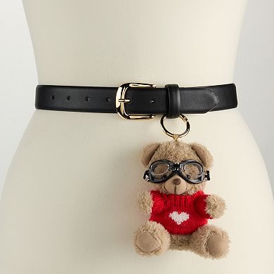Women's BCBG Generation Pilot Bear Charm Belt