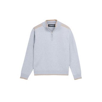 Boy's Shoulder Detail Quarter-Zip Sweater (4-12 Years)
